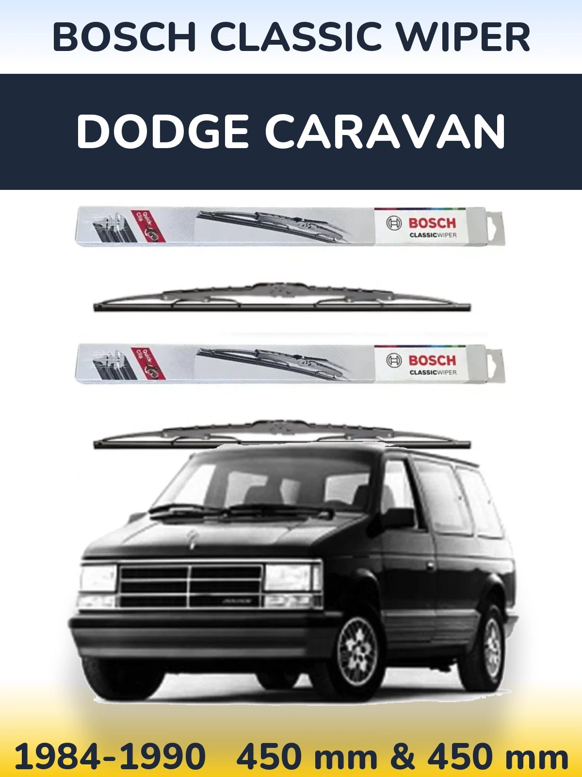 Ștergătoare BOSCH Classic Wiper pentru Dodge Caravan