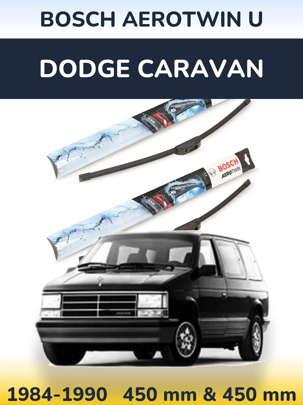 Ștergătoare BOSCH AeroTwin U pentru Dodge Caravan