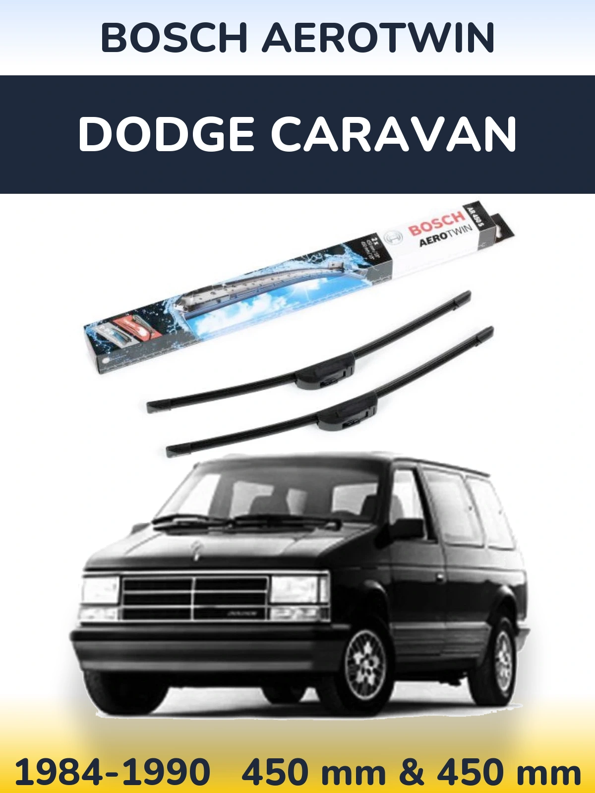 Ștergătoare BOSCH AeroTwin pentru Dodge Caravan