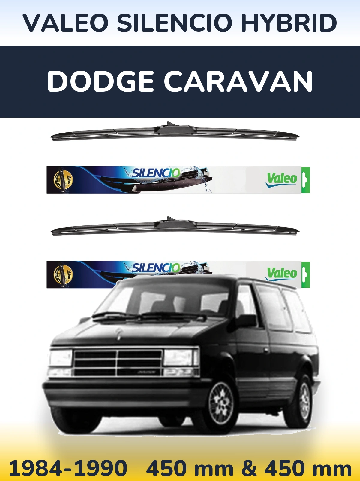 Ștergătoare Valeo Silencio Hybrid pentru Dodge Caravan