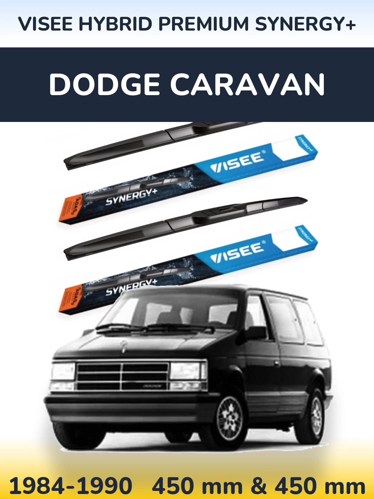 Ștergătoare VISEE HYBRID PREMIUM SYNERGY+ pentru Dodge Caravan