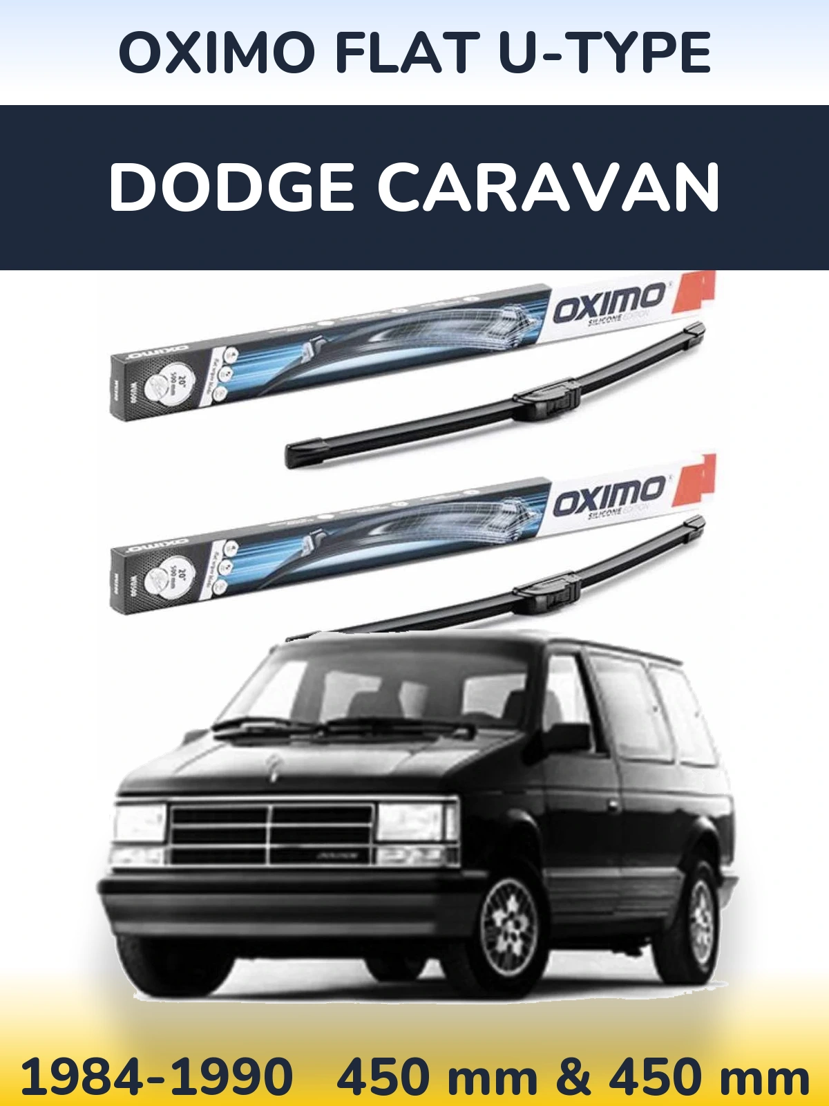 Ștergătoare Oximo Flat U-type pentru Dodge Caravan