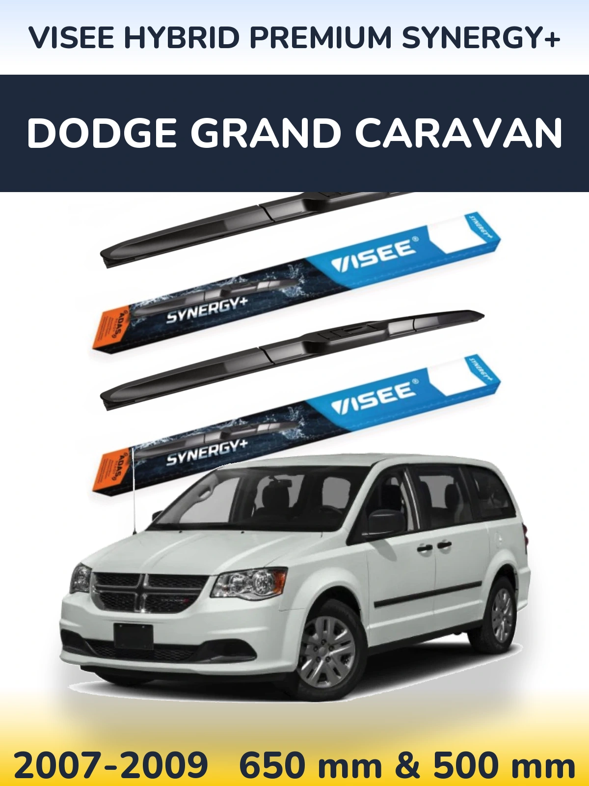 Ștergătoare VISEE HYBRID PREMIUM SYNERGY+ pentru Dodge Grand Caravan