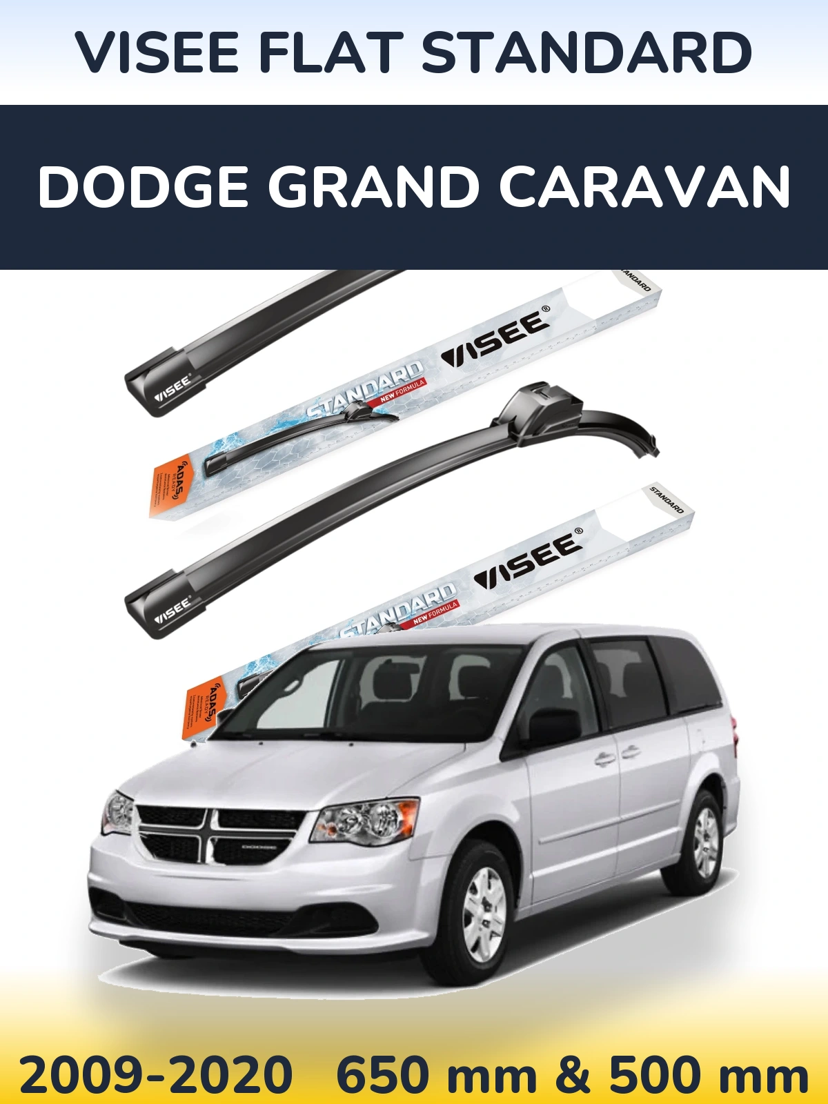 Ștergătoare VISEE FLAT STANDARD pentru Dodge Grand Caravan