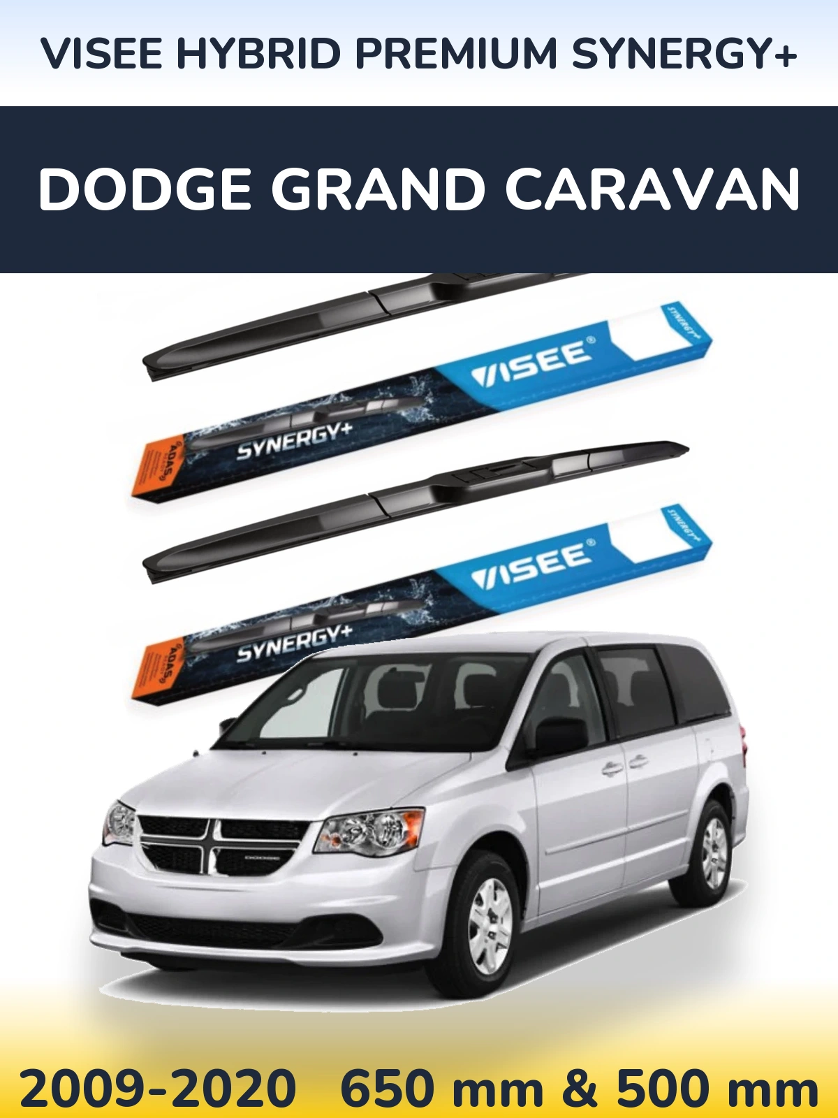 Ștergătoare VISEE HYBRID PREMIUM SYNERGY+ pentru Dodge Grand Caravan
