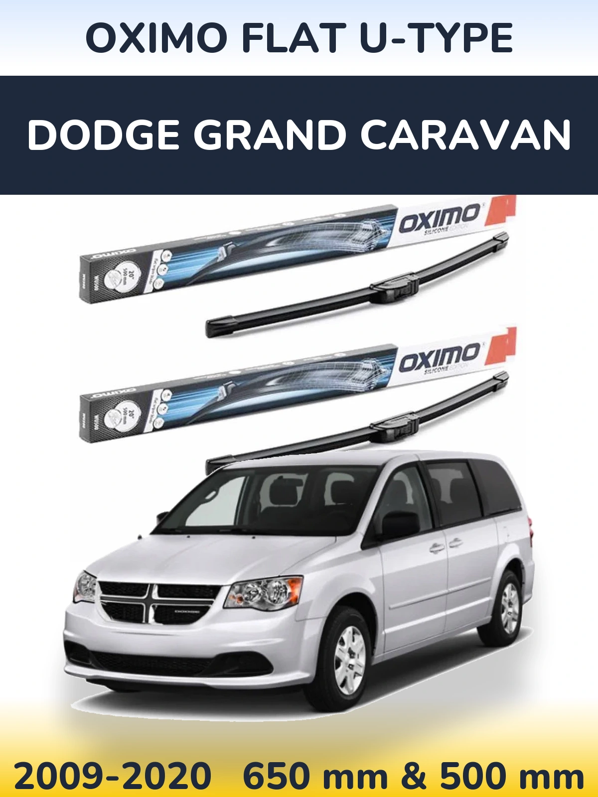Ștergătoare Oximo Flat U-type pentru Dodge Grand Caravan