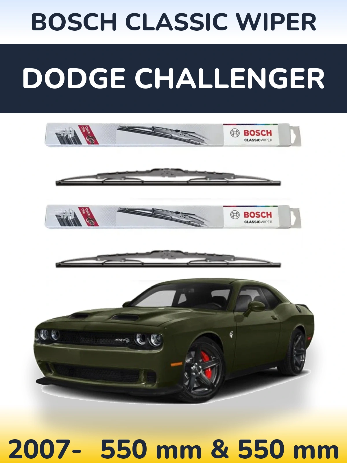 Ștergătoare BOSCH Classic Wiper pentru Dodge Challenger