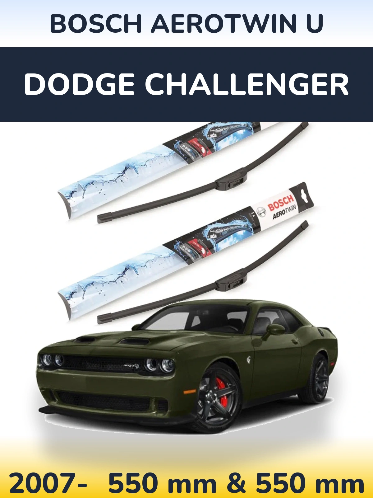 Ștergătoare BOSCH AeroTwin U pentru Dodge Challenger