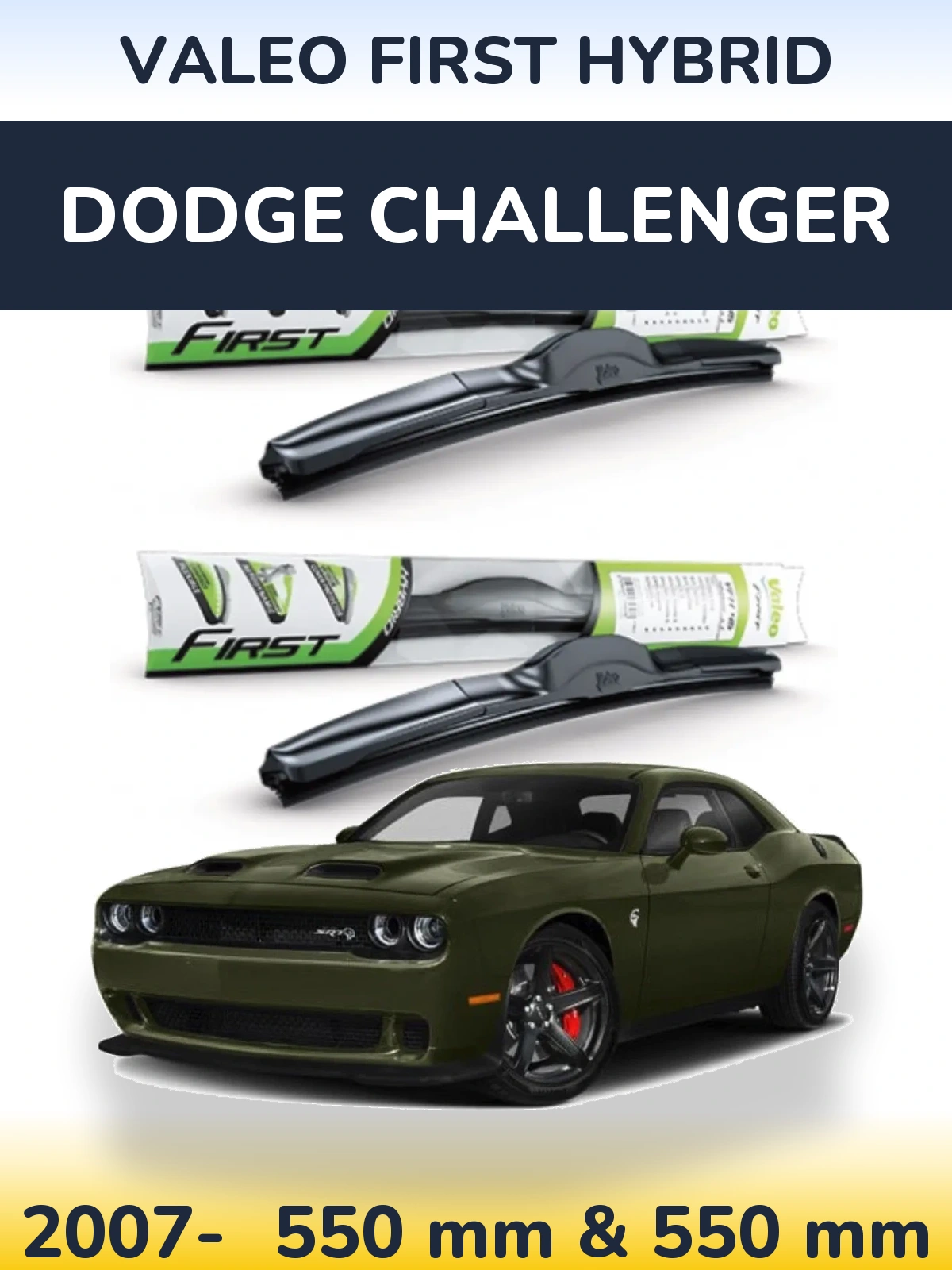 Ștergătoare Valeo First Hybrid pentru Dodge Challenger