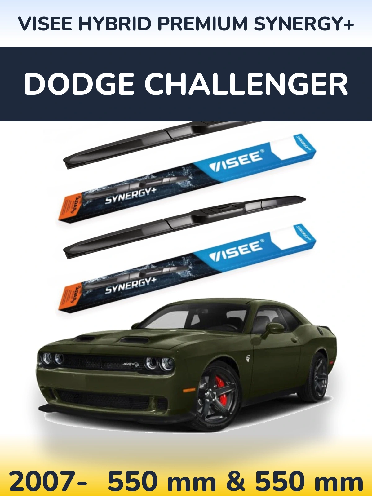 Ștergătoare VISEE HYBRID PREMIUM SYNERGY+ pentru Dodge Challenger