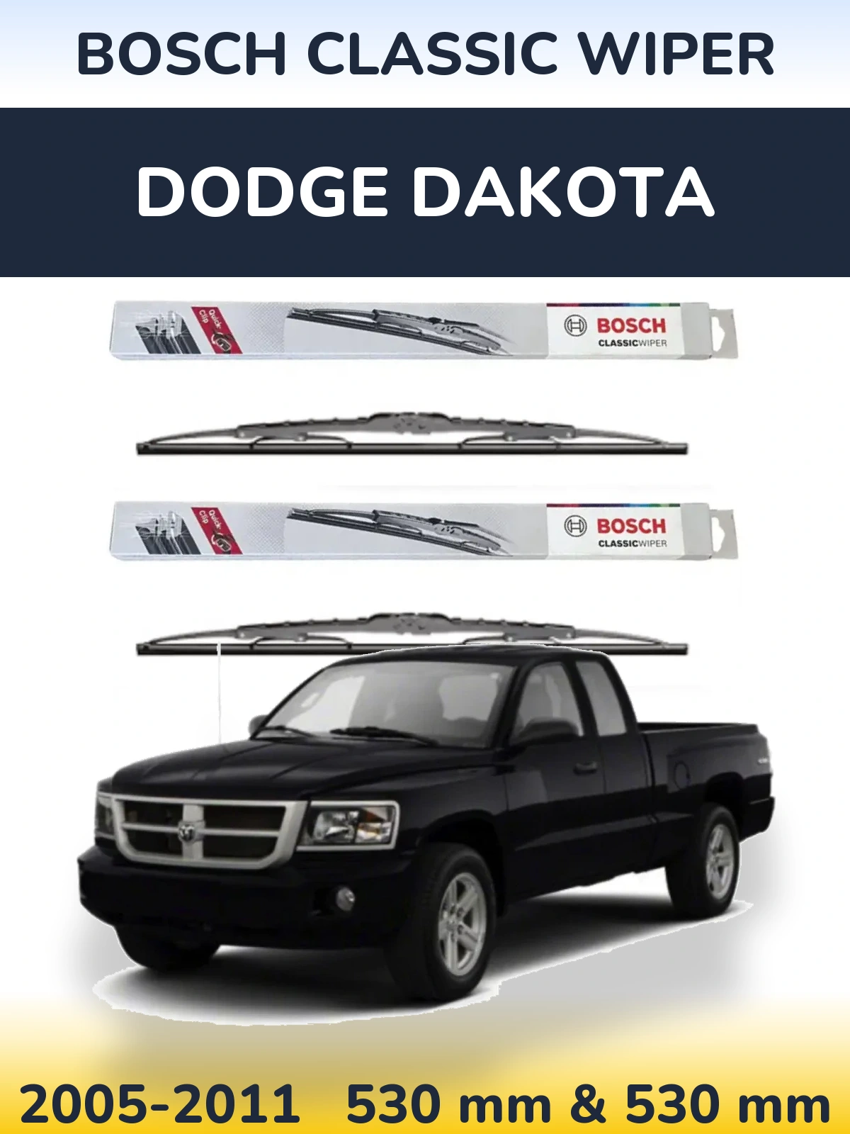 Ștergătoare BOSCH Classic Wiper pentru Dodge Dakota