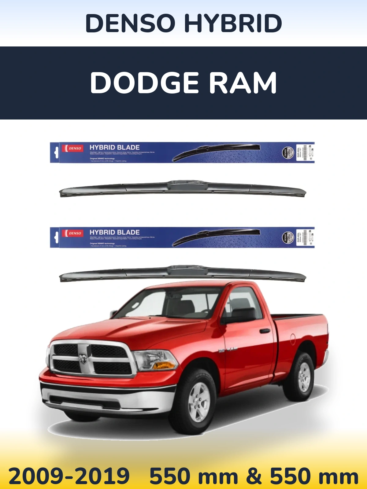 Ștergătoare Denso Hybrid pentru Dodge RAM