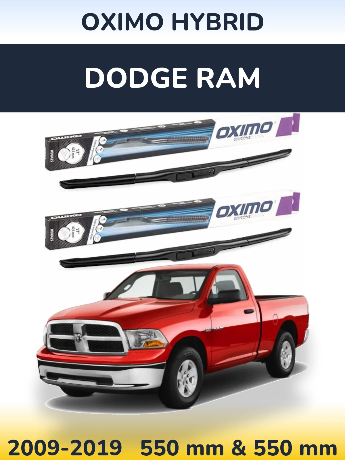 Ștergătoare Oximo Hybrid pentru Dodge RAM