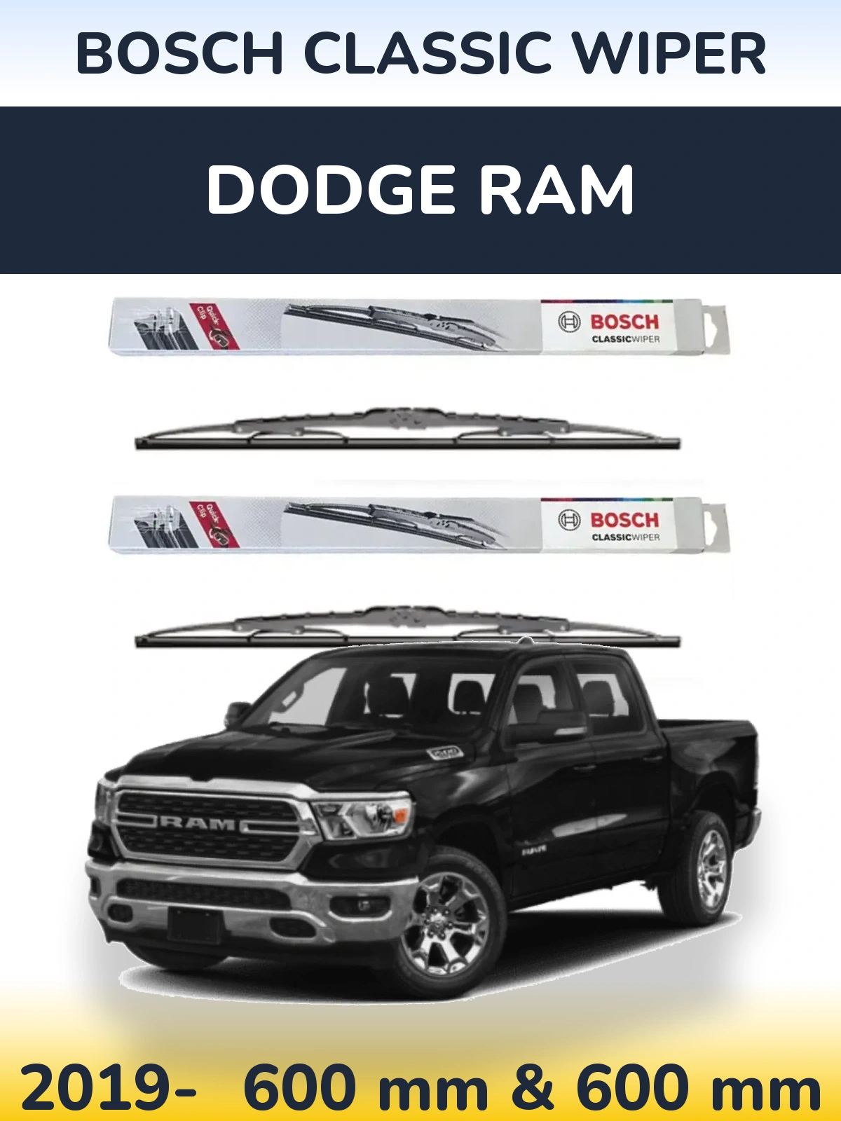 Ștergătoare BOSCH Classic Wiper pentru Dodge RAM