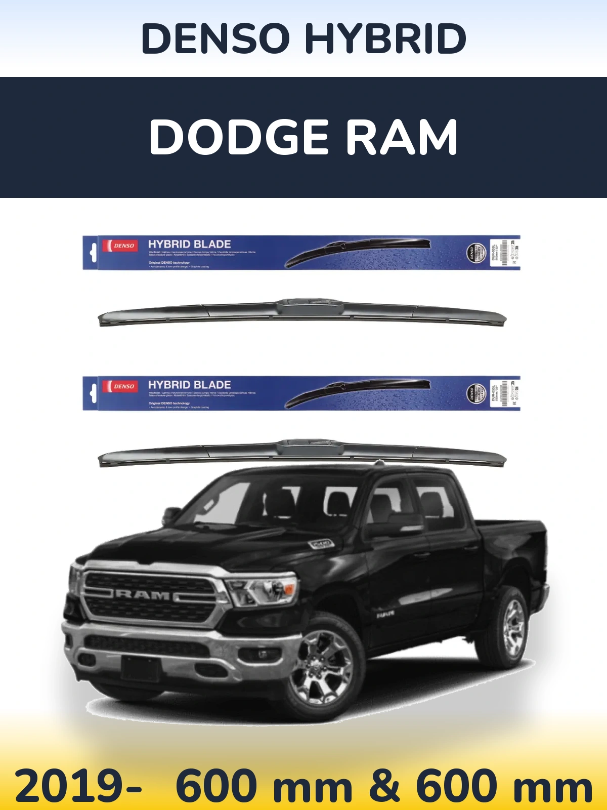 Ștergătoare Denso Hybrid pentru Dodge RAM