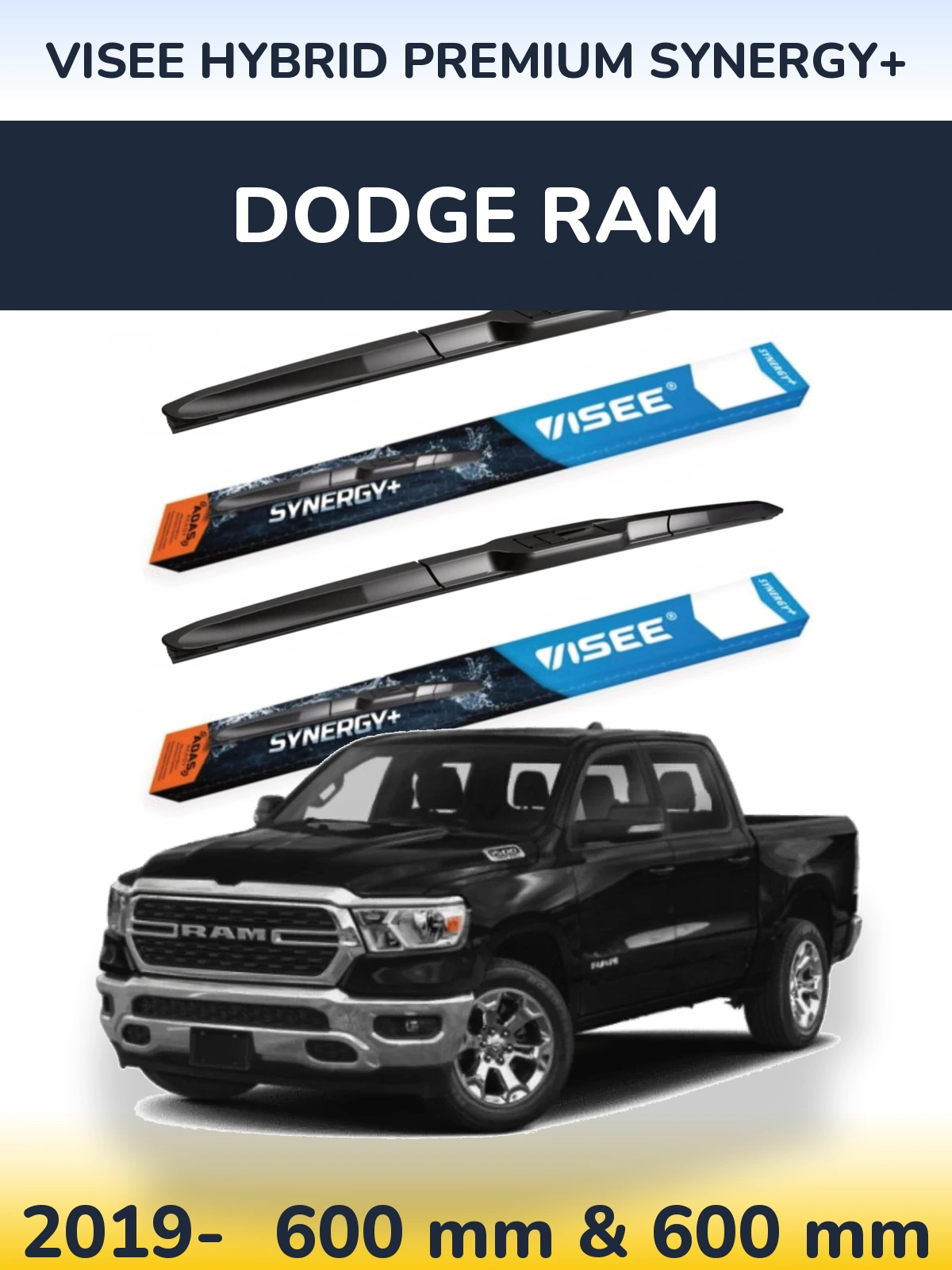 Ștergătoare VISEE HYBRID PREMIUM SYNERGY+ pentru Dodge RAM