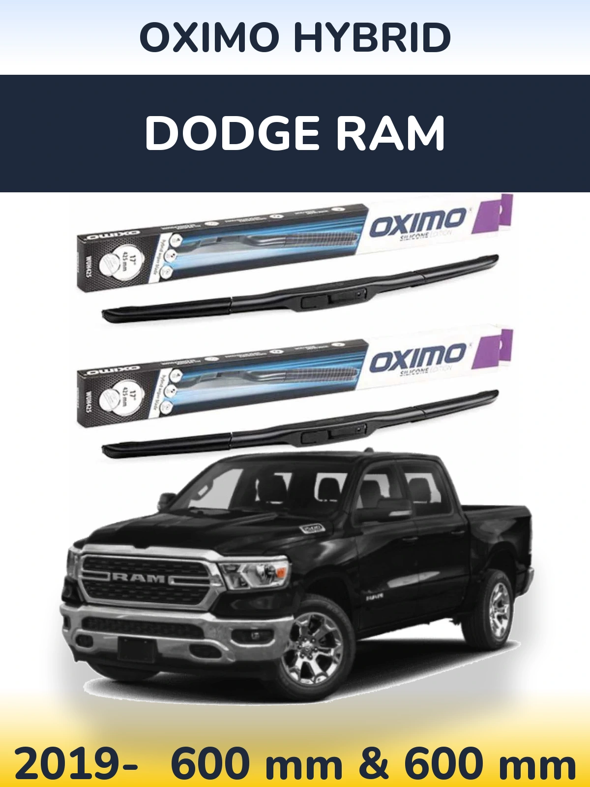 Ștergătoare Oximo Hybrid pentru Dodge RAM