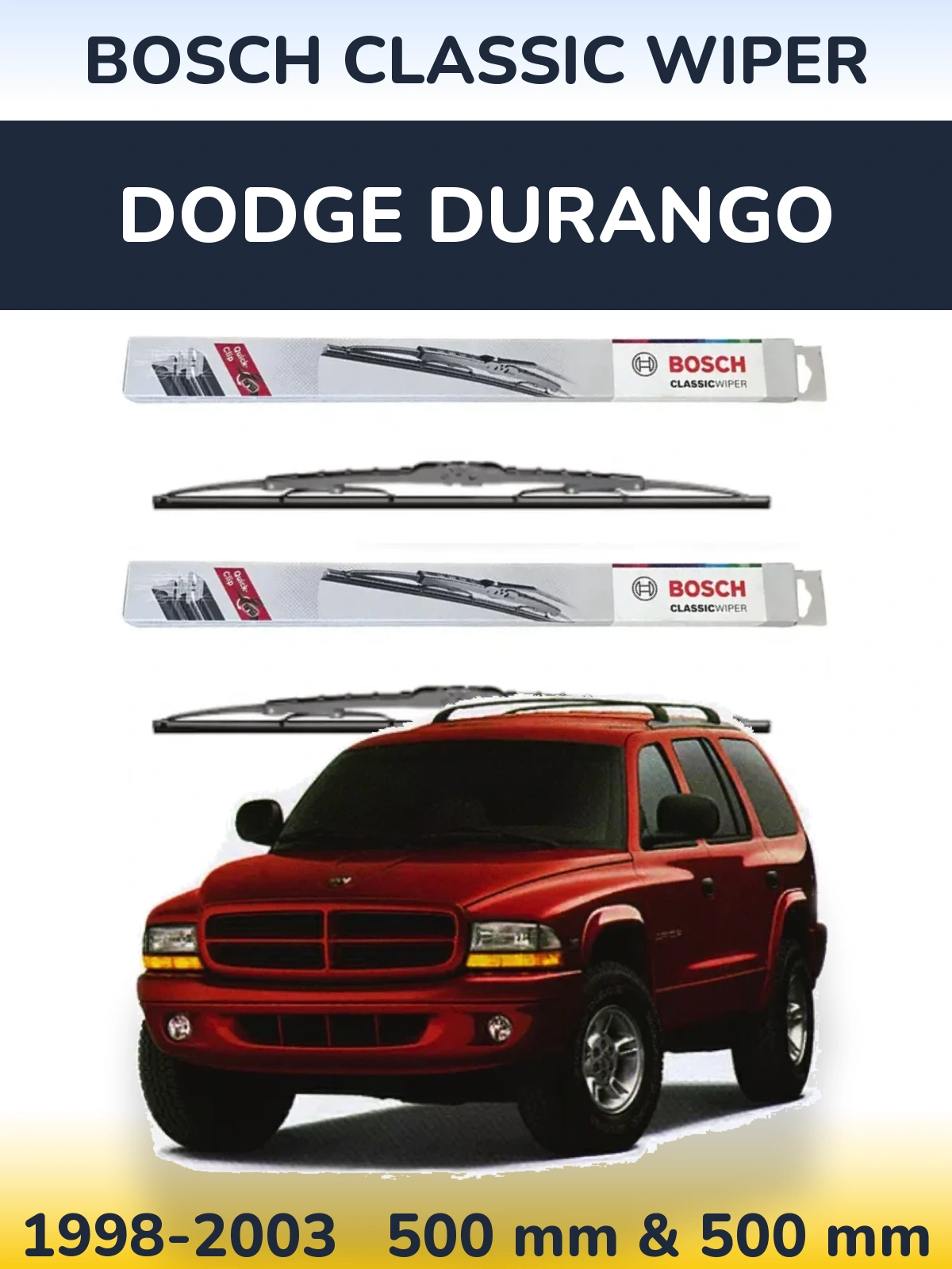 Ștergătoare BOSCH Classic Wiper pentru Dodge Durango