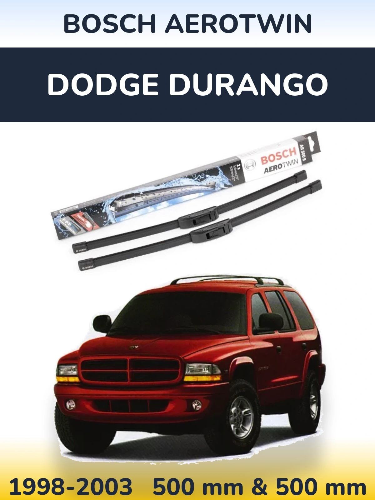Ștergătoare BOSCH AeroTwin pentru Dodge Durango