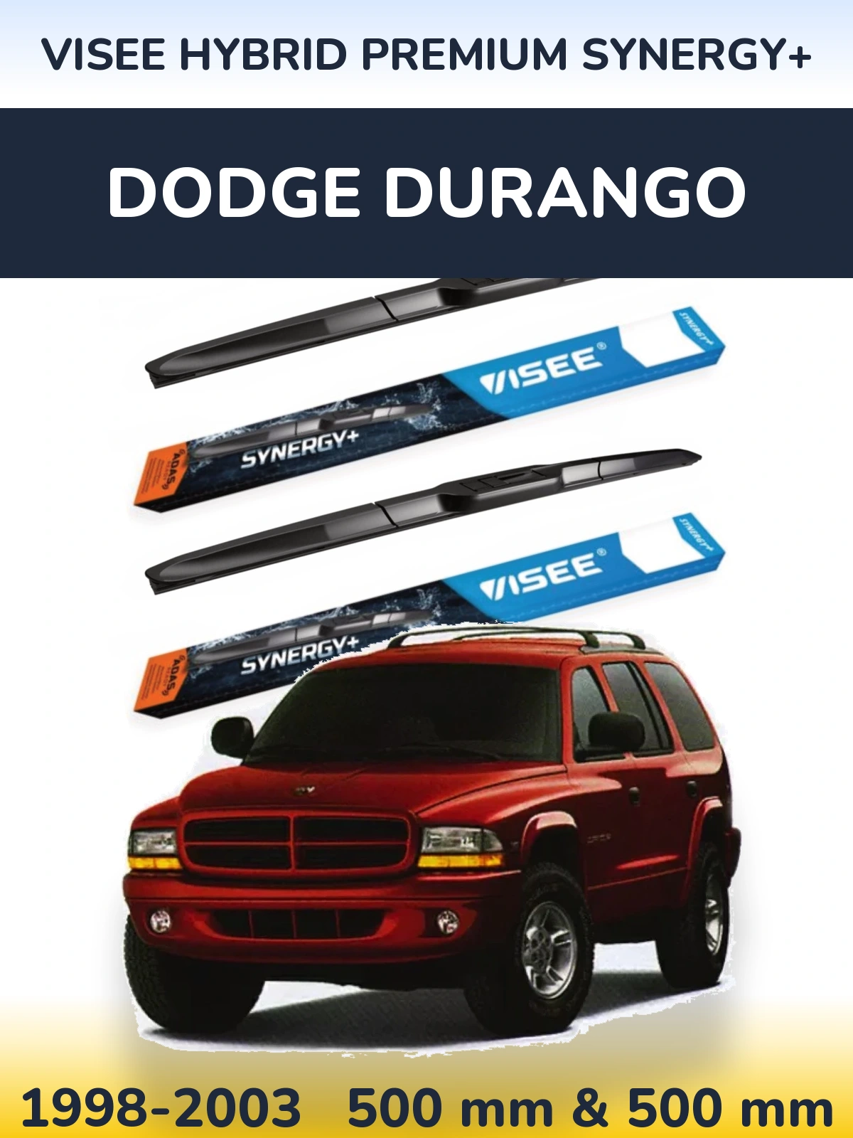 Ștergătoare VISEE HYBRID PREMIUM SYNERGY+ pentru Dodge Durango