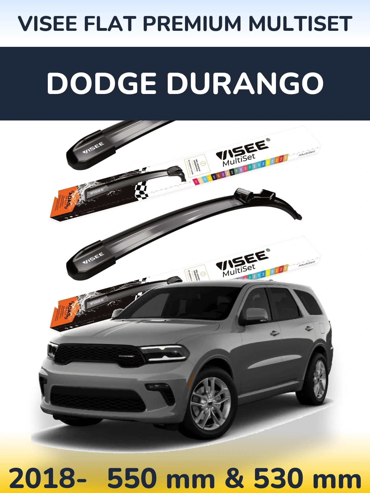 Ștergătoare VISEE FLAT PREMIUM MultiSet pentru Dodge Durango
