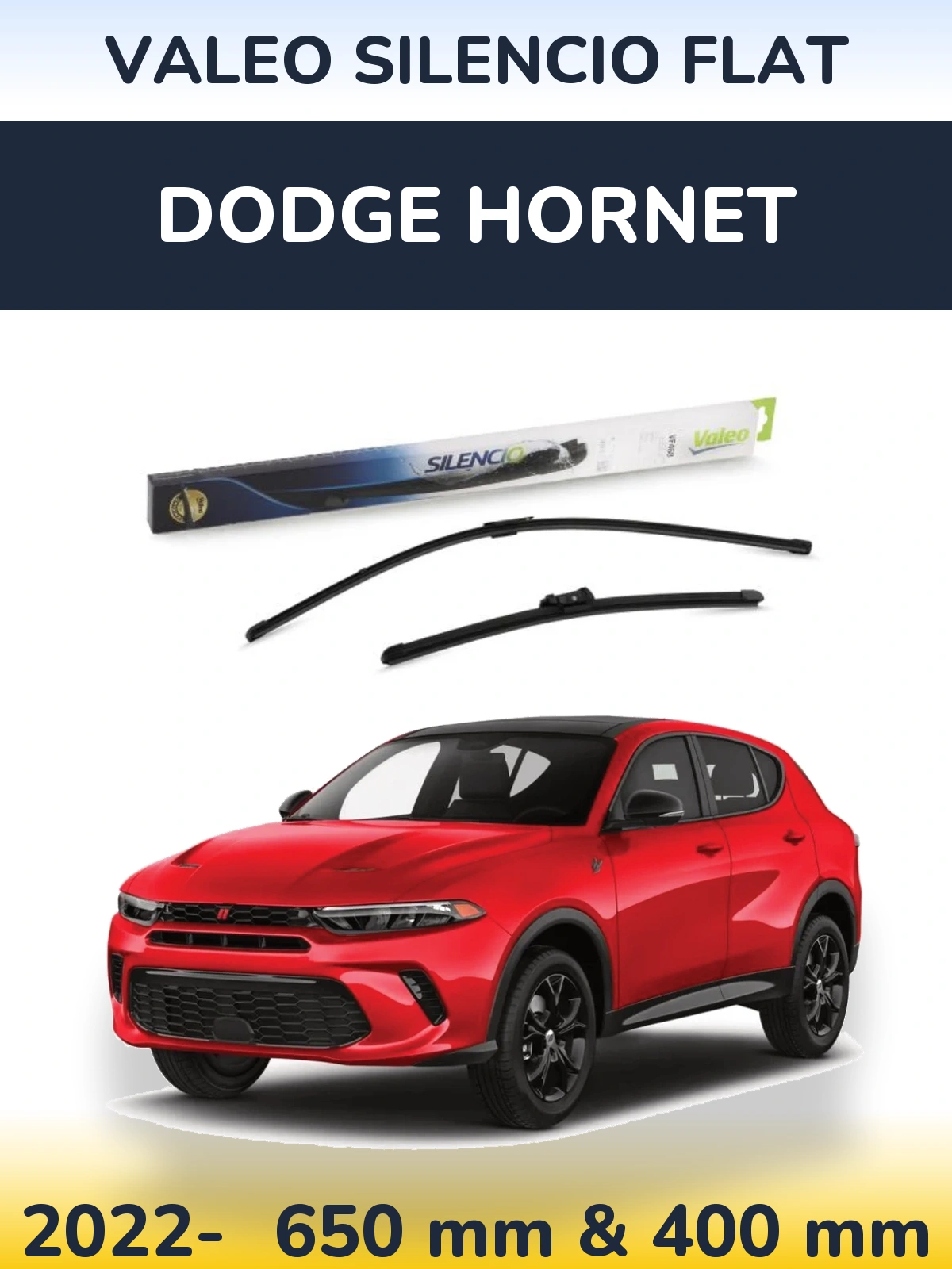 Ștergătoare Valeo Silencio Flat pentru Dodge Hornet