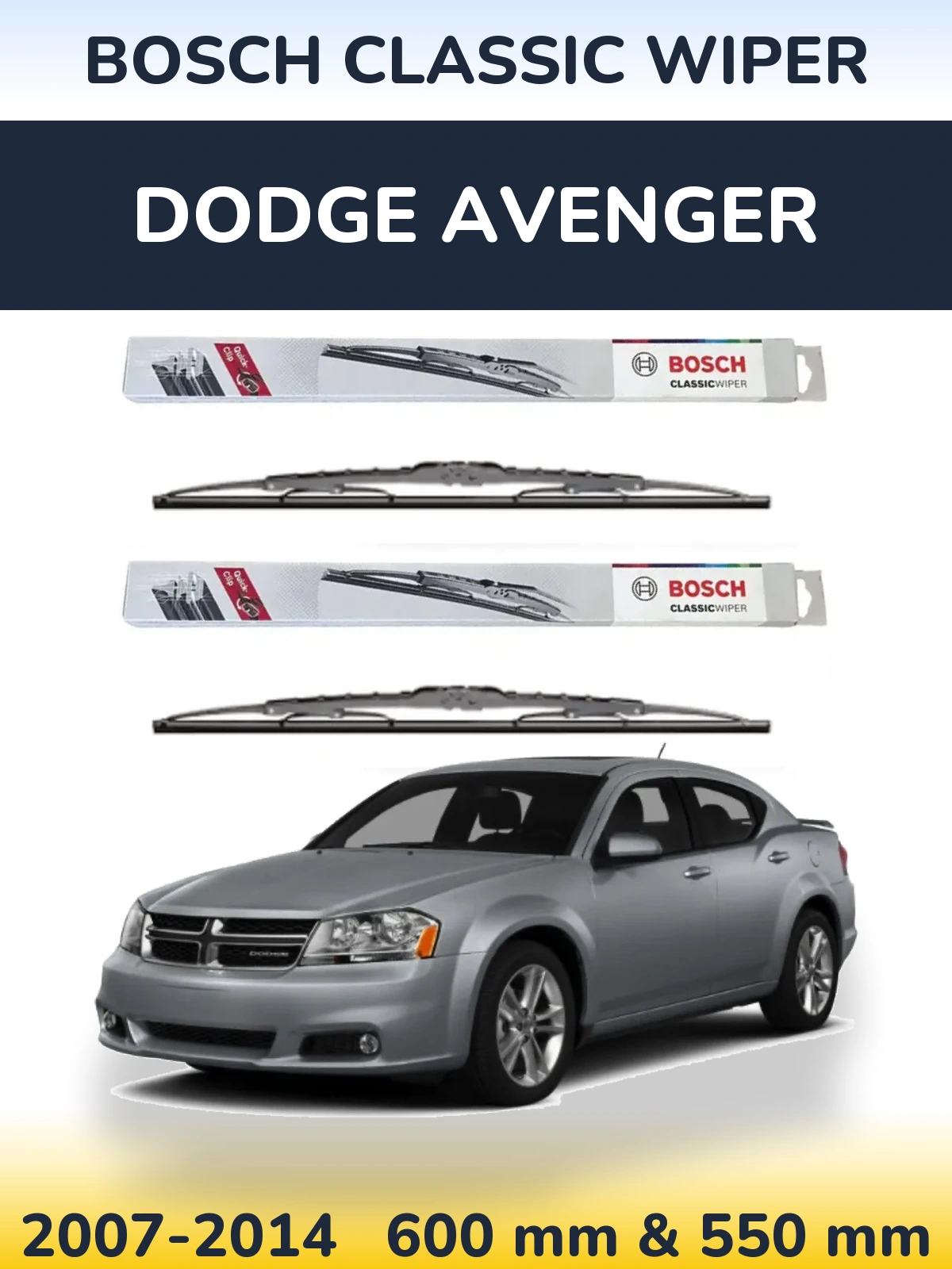 Ștergătoare BOSCH Classic Wiper pentru Dodge Avenger
