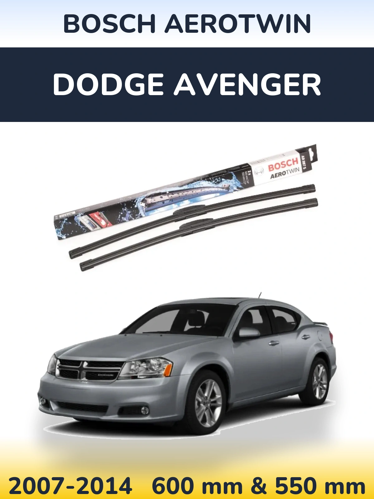 Ștergătoare BOSCH AeroTwin pentru Dodge Avenger