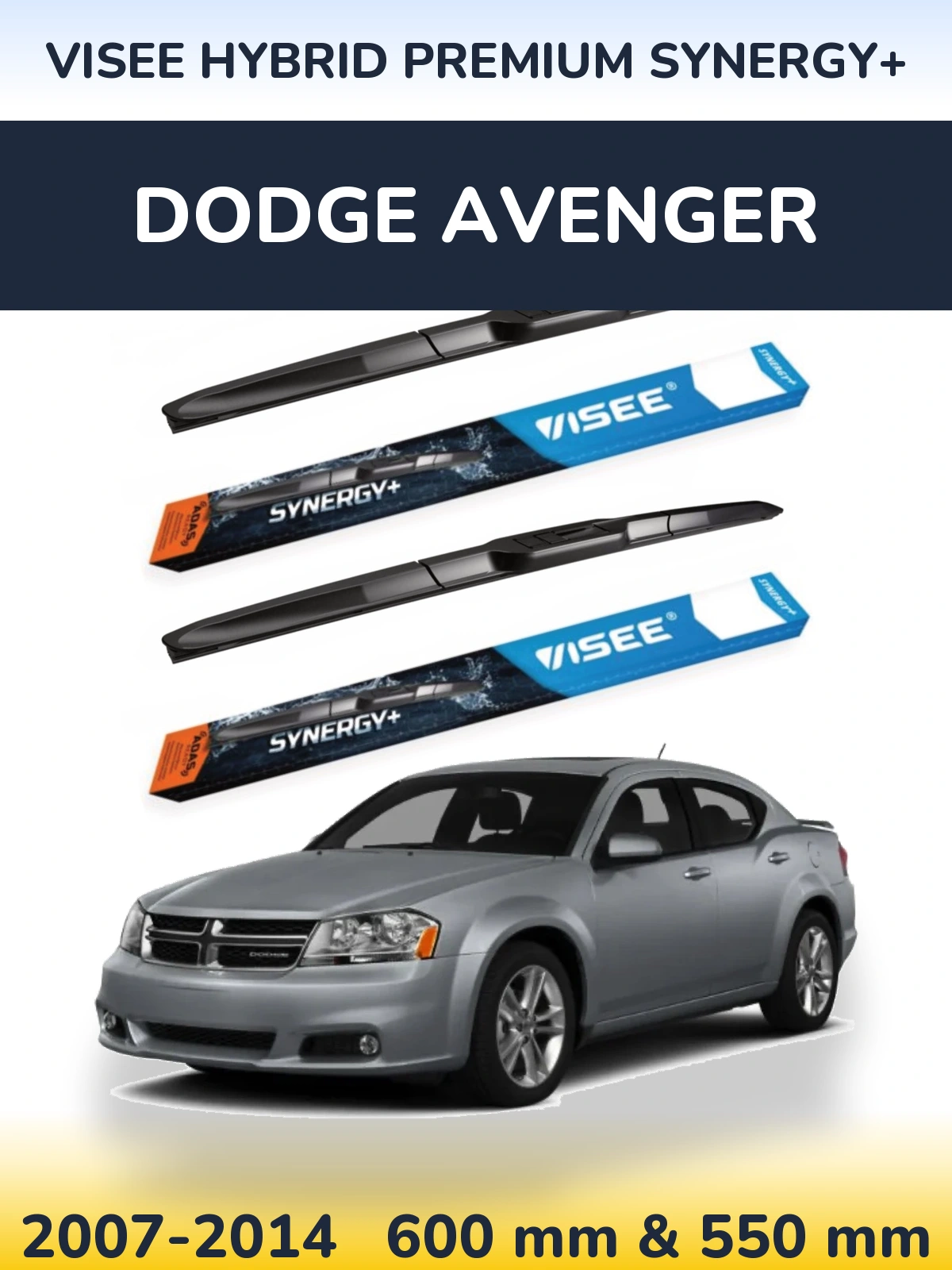 Ștergătoare VISEE HYBRID PREMIUM SYNERGY+ pentru Dodge Avenger