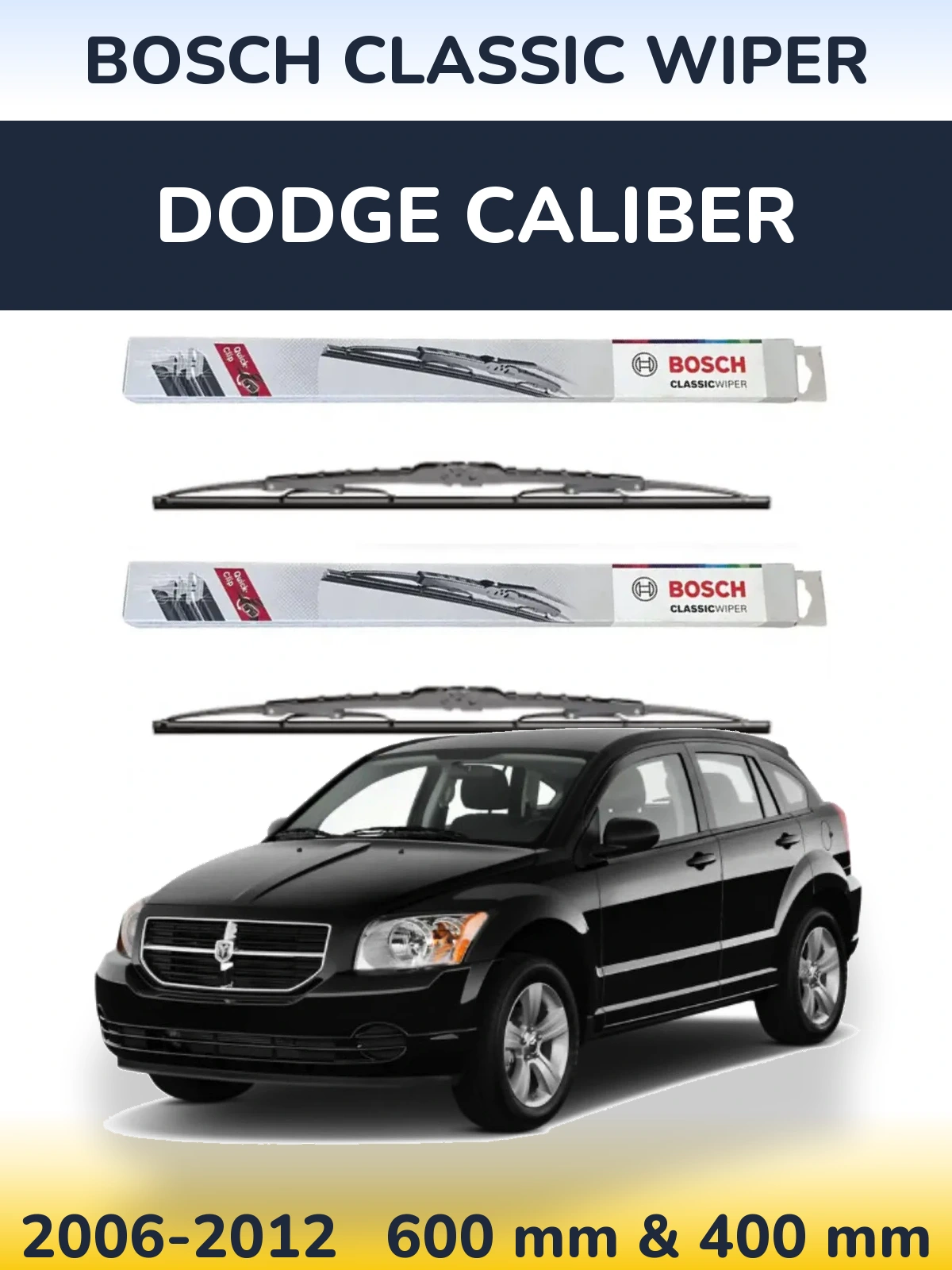 Ștergătoare BOSCH Classic Wiper pentru Dodge Caliber