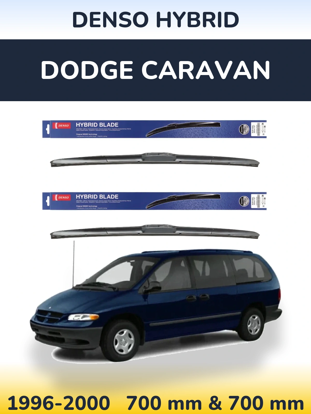 Ștergătoare Denso Hybrid pentru Dodge Caravan