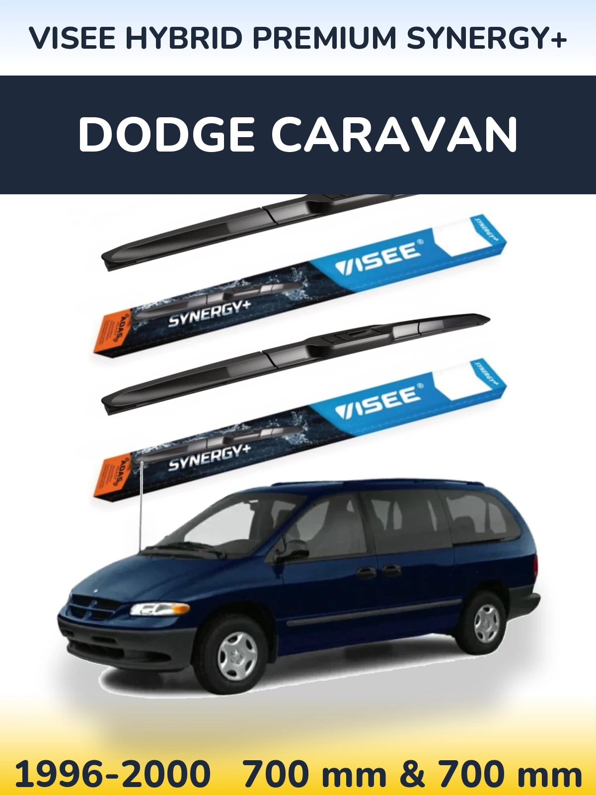 Ștergătoare VISEE HYBRID PREMIUM SYNERGY+ pentru Dodge Caravan
