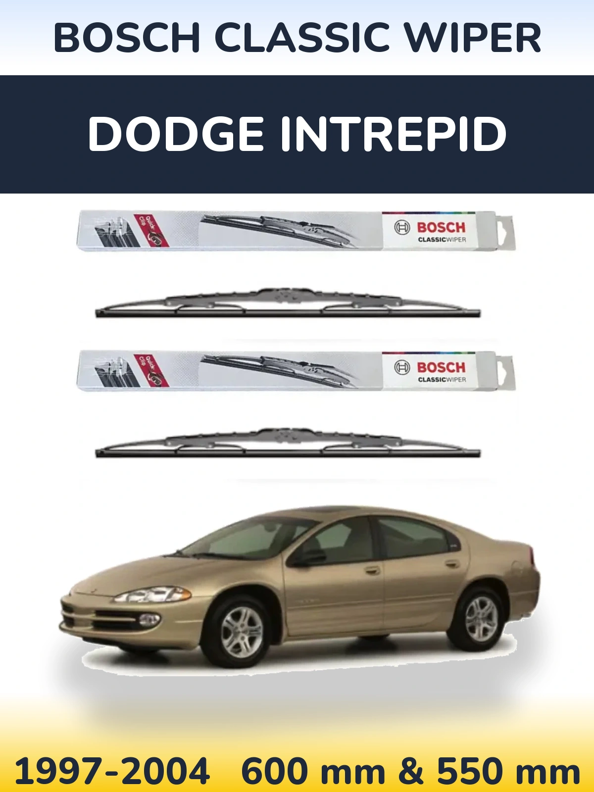 Ștergătoare BOSCH Classic Wiper pentru Dodge Intrepid