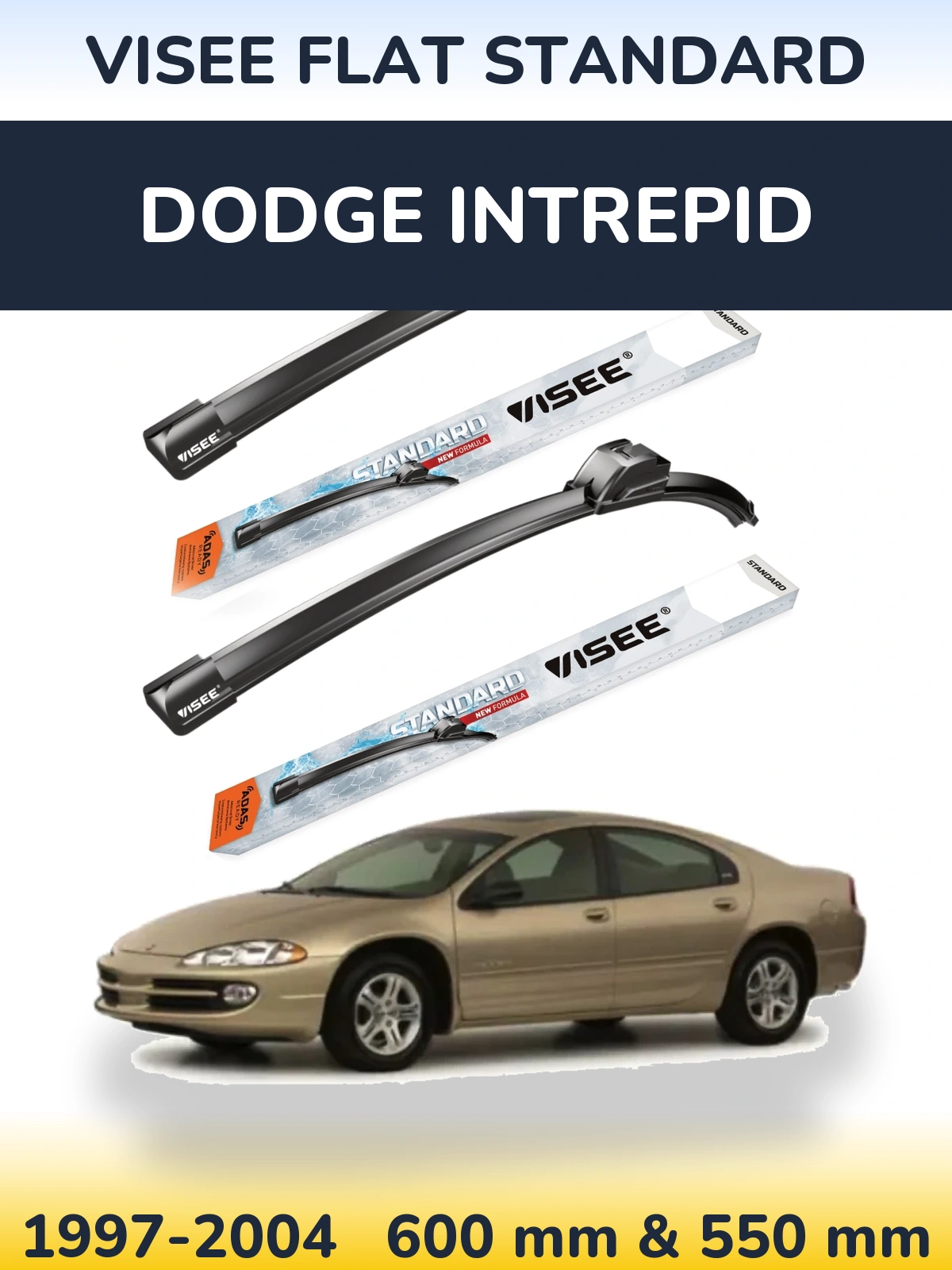 Ștergătoare VISEE FLAT STANDARD pentru Dodge Intrepid