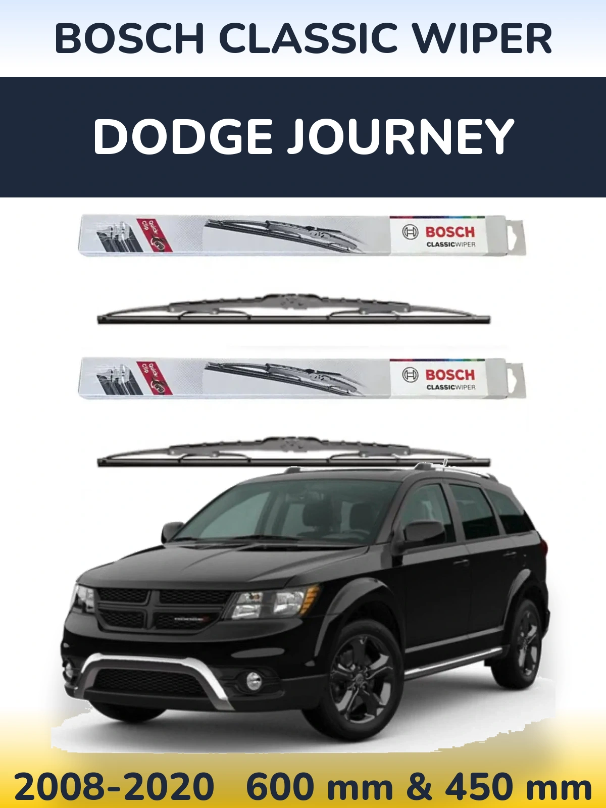 Ștergătoare BOSCH Classic Wiper pentru Dodge Journey