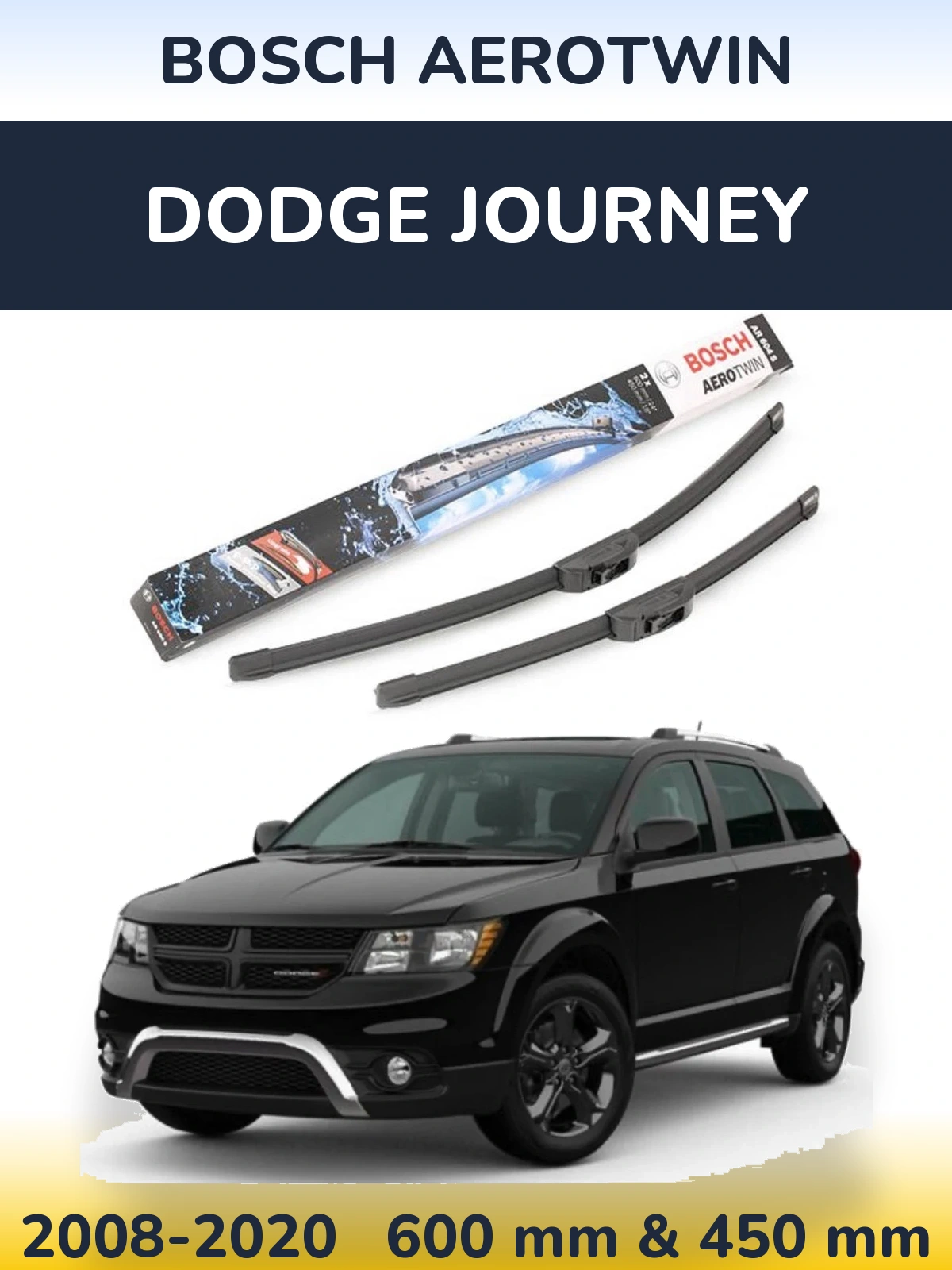 Ștergătoare BOSCH AeroTwin pentru Dodge Journey