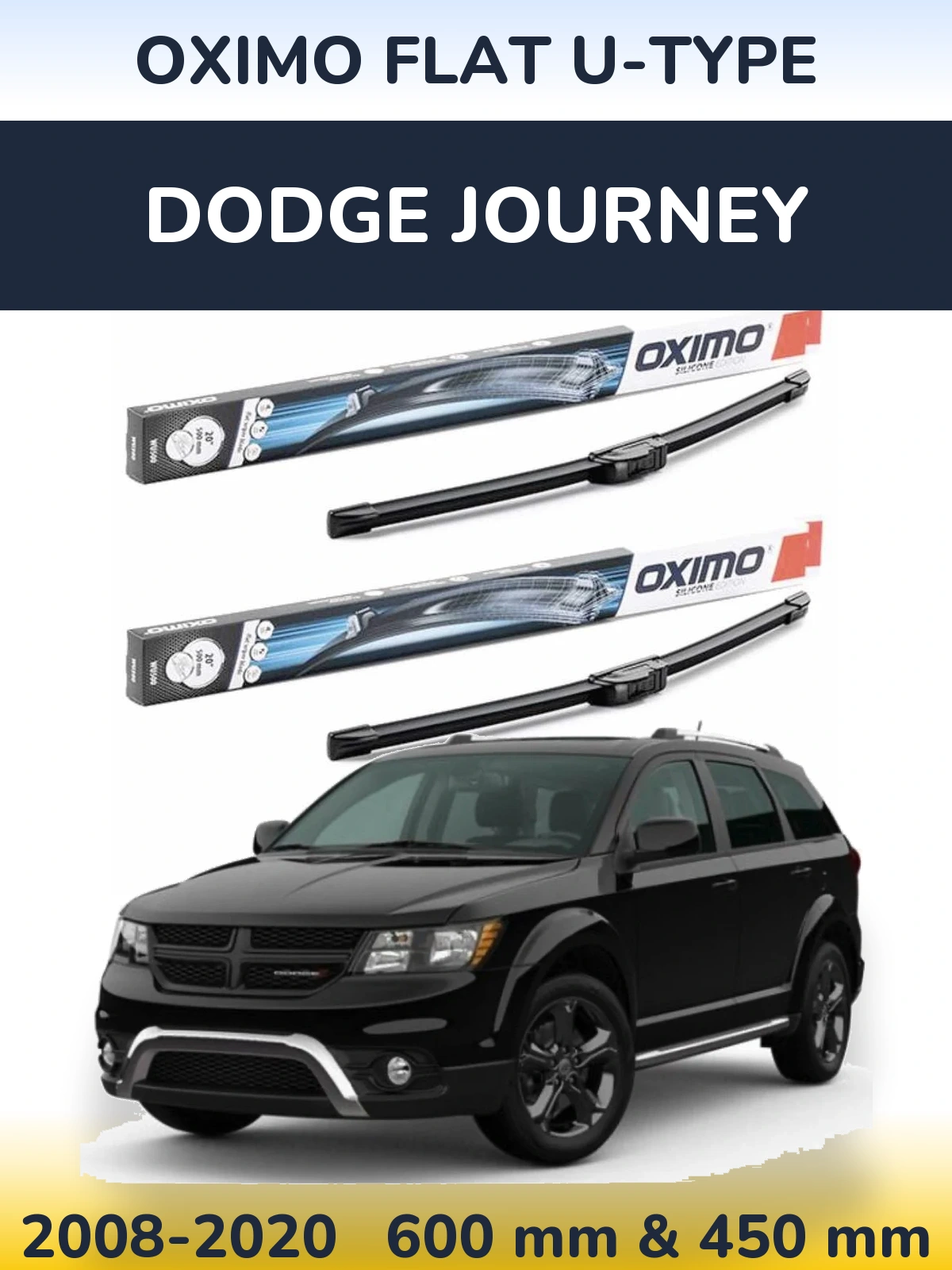 Ștergătoare Oximo Flat U-type pentru Dodge Journey