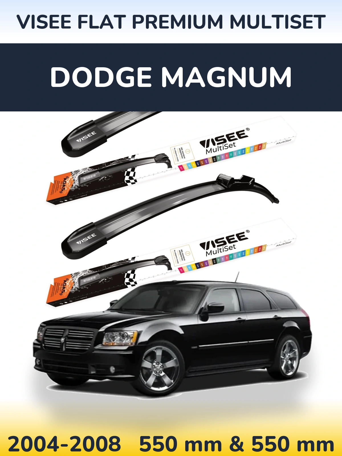 Ștergătoare VISEE FLAT PREMIUM MultiSet pentru Dodge Magnum