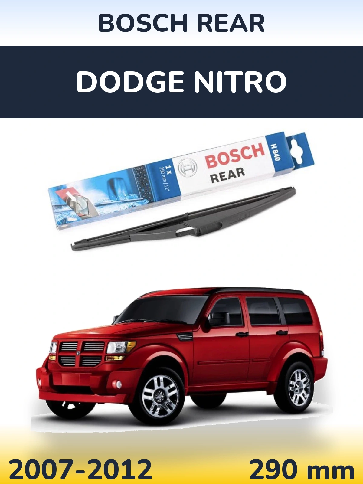 Ștergătoare BOSCH Rear pentru Dodge Nitro