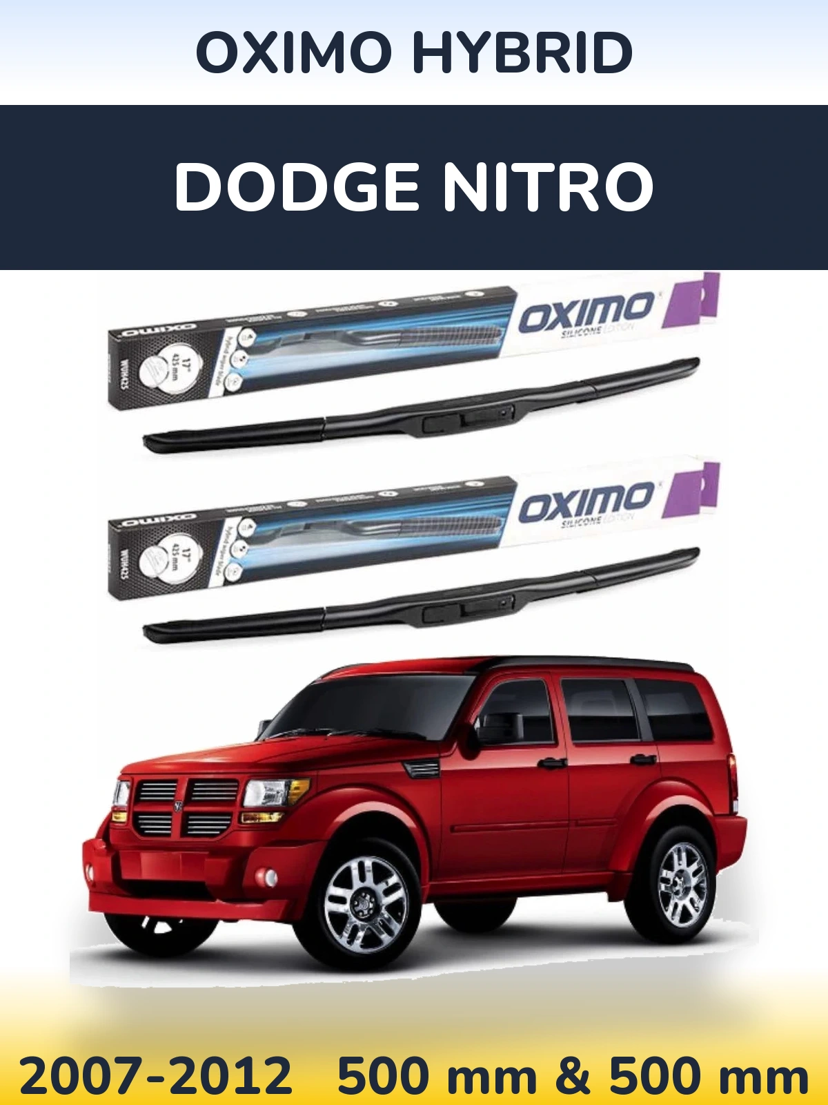 Ștergătoare Oximo Hybrid pentru Dodge Nitro