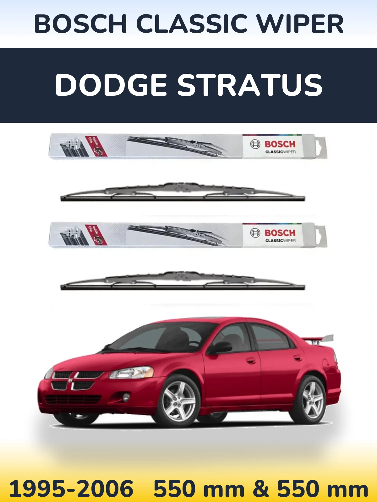 Ștergătoare BOSCH Classic Wiper pentru Dodge Stratus