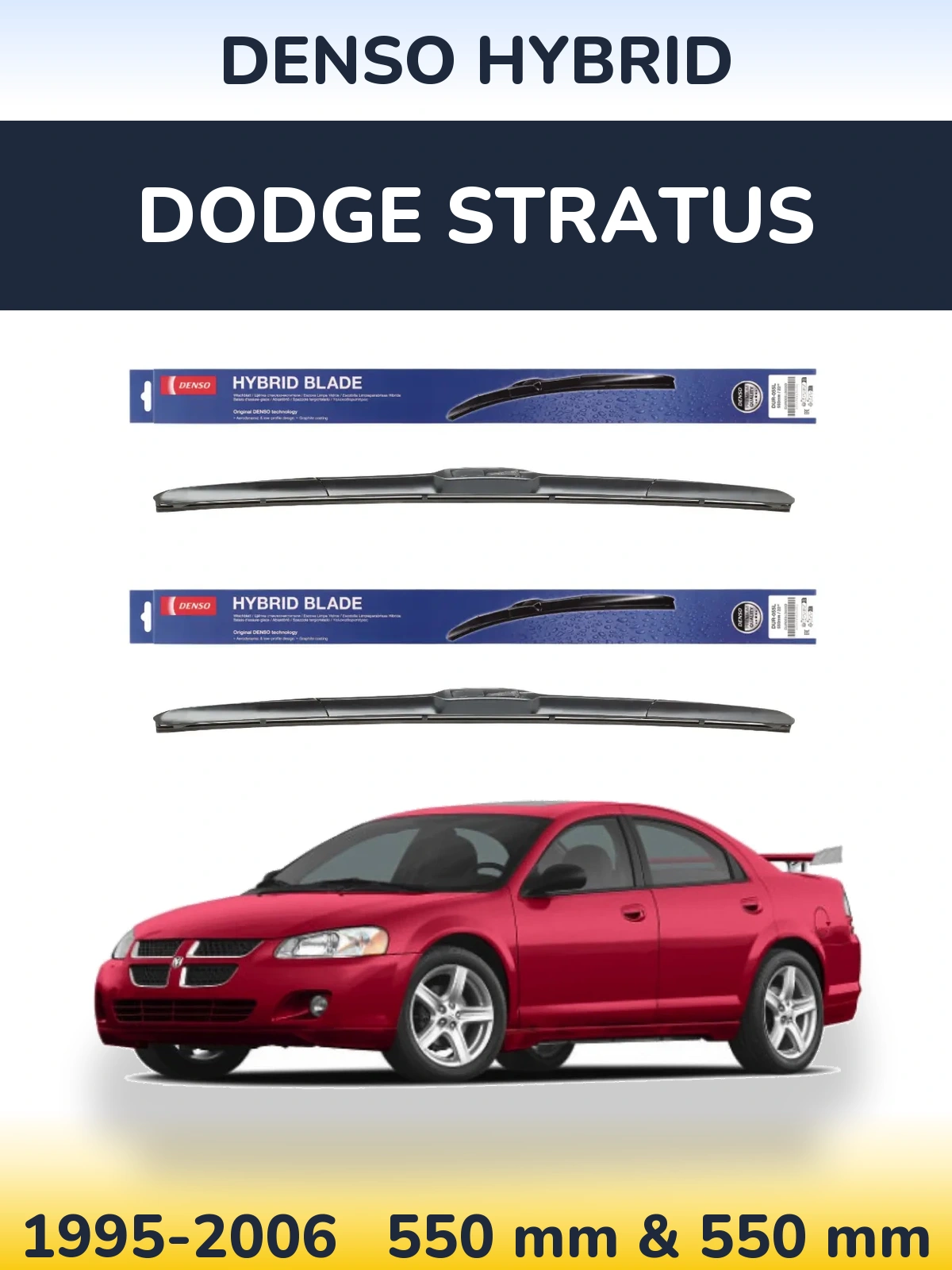 Ștergătoare Denso Hybrid pentru Dodge Stratus