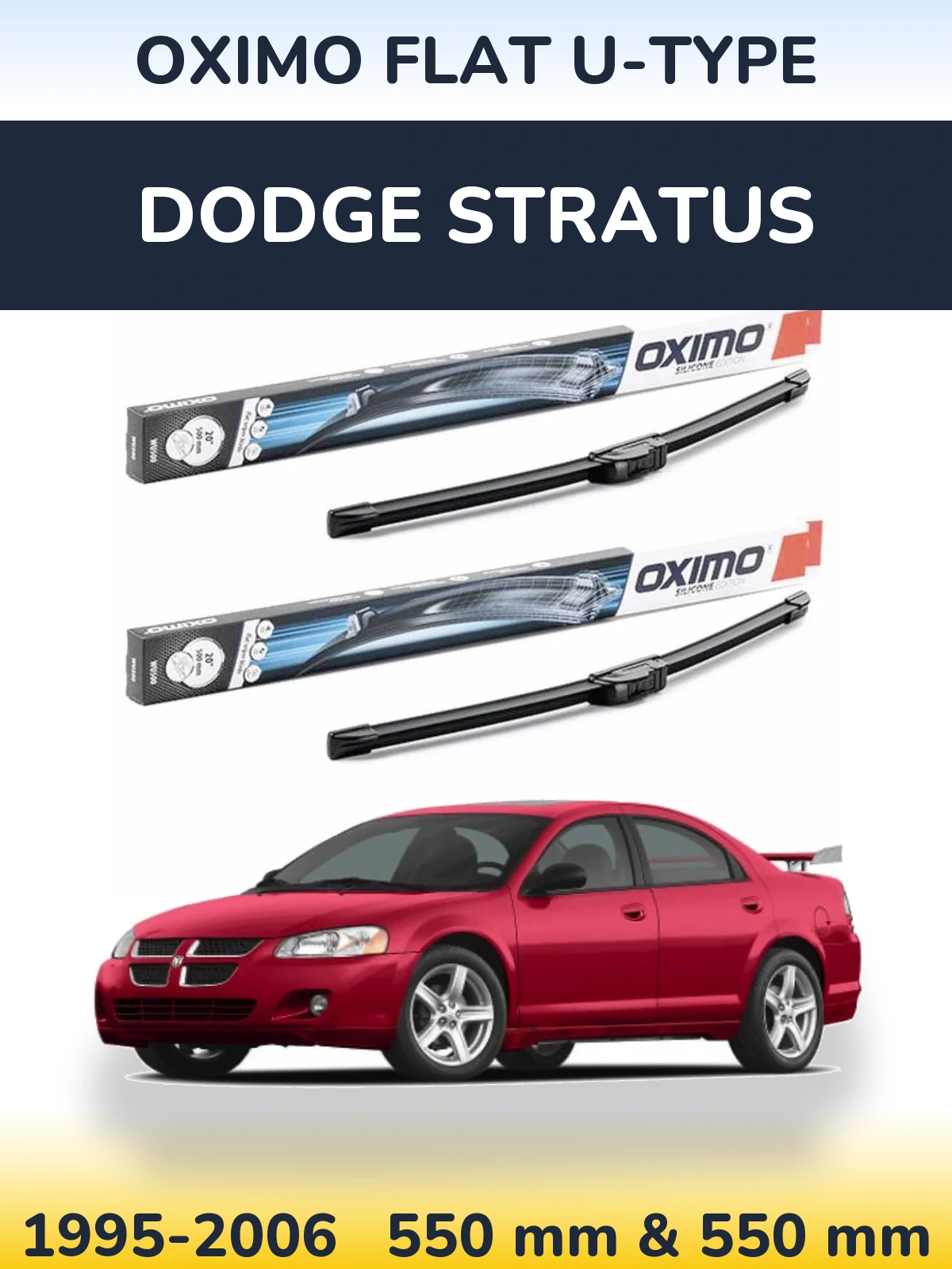Ștergătoare Oximo Flat U-type pentru Dodge Stratus
