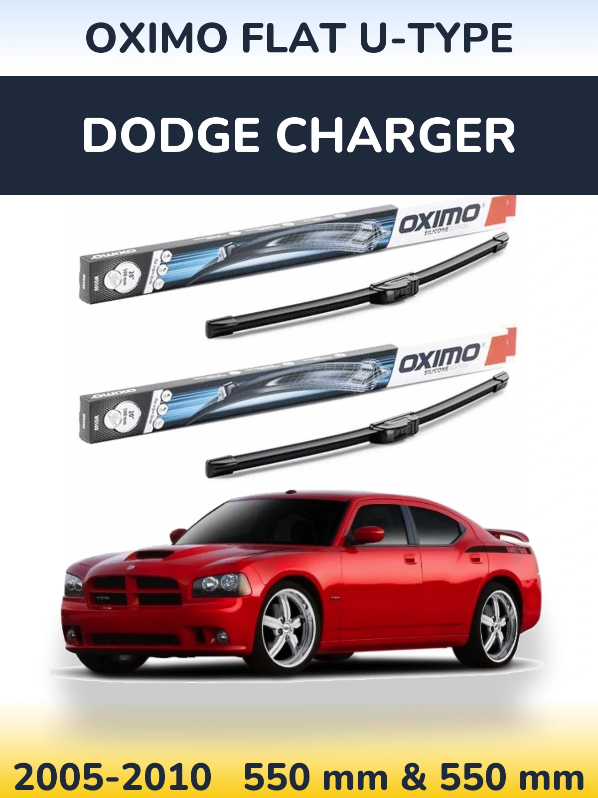 Ștergătoare Oximo Flat U-type pentru Dodge Charger