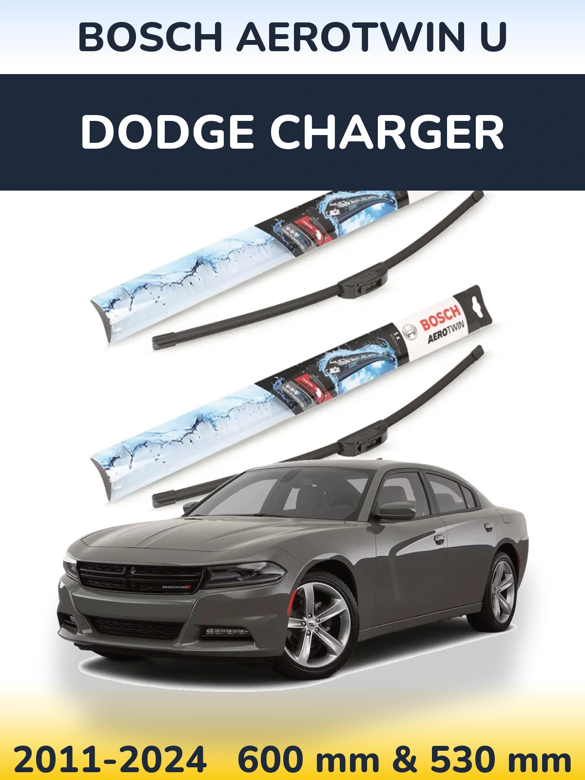 Ștergătoare BOSCH AeroTwin U pentru Dodge Charger