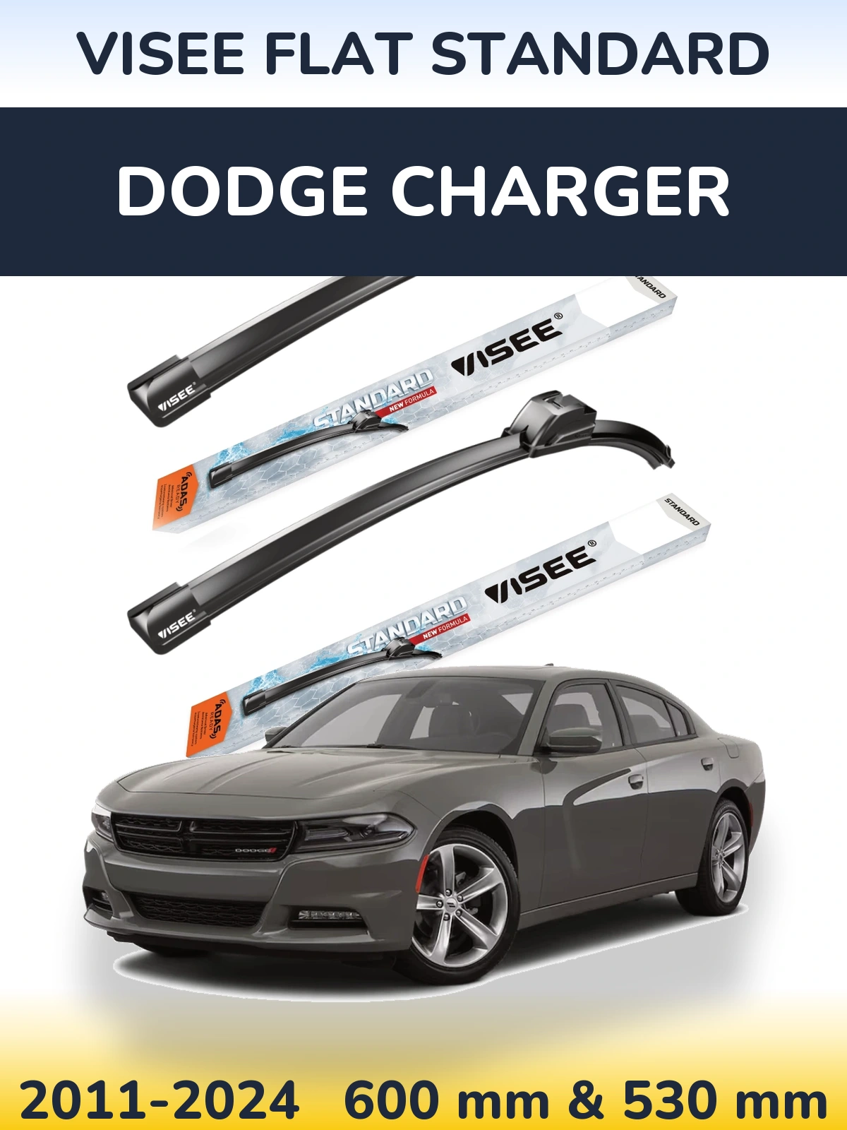 Ștergătoare VISEE FLAT STANDARD pentru Dodge Charger