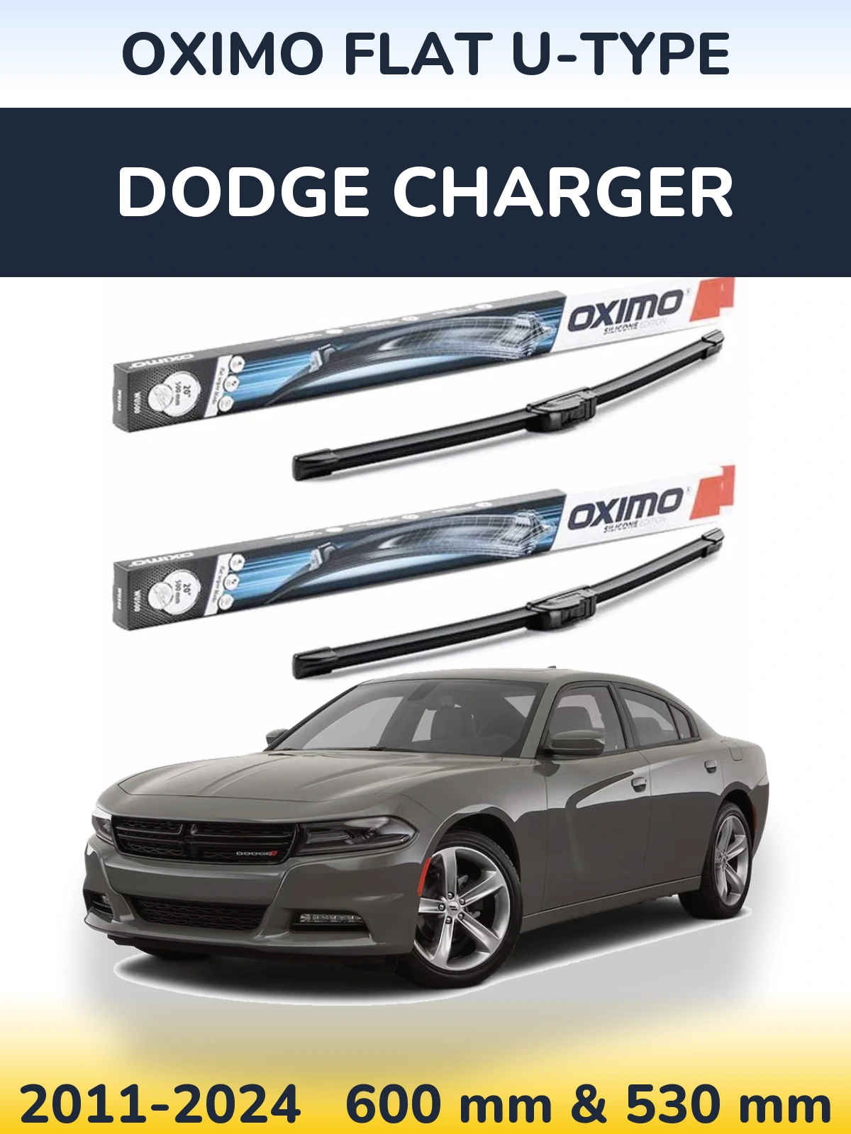 Ștergătoare Oximo Flat U-type pentru Dodge Charger