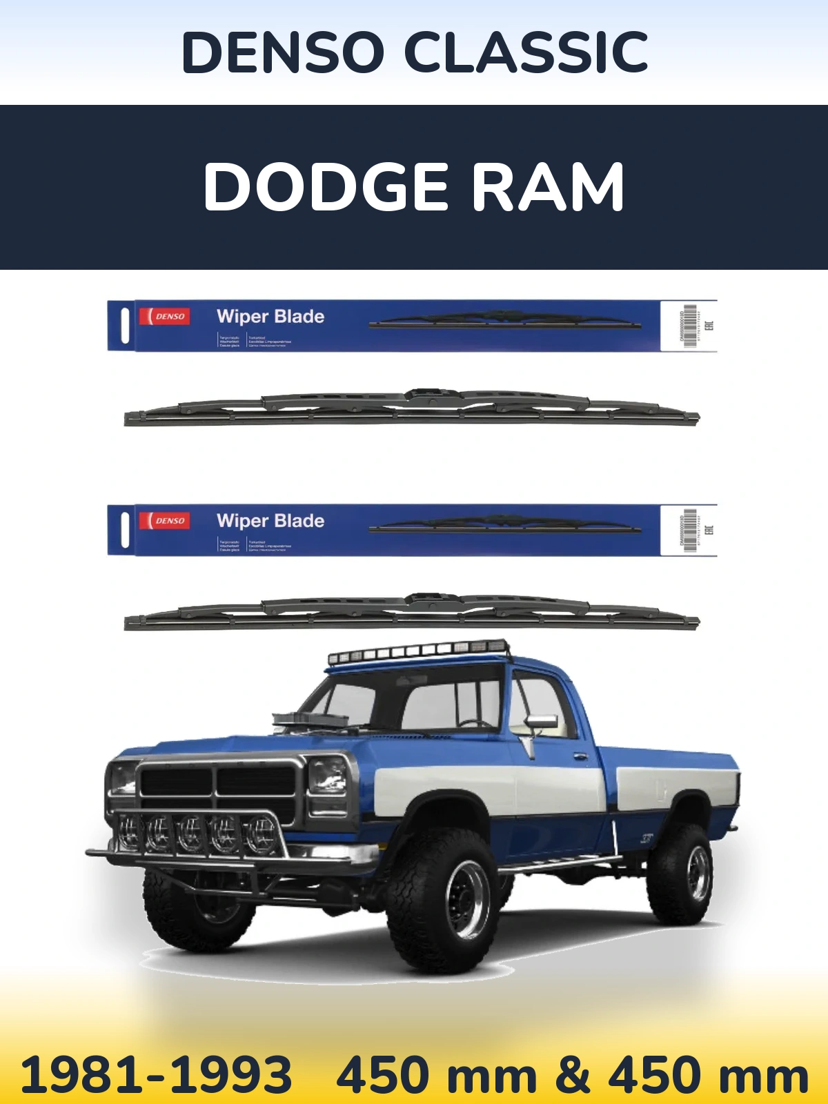 Ștergătoare Denso Classic pentru Dodge RAM