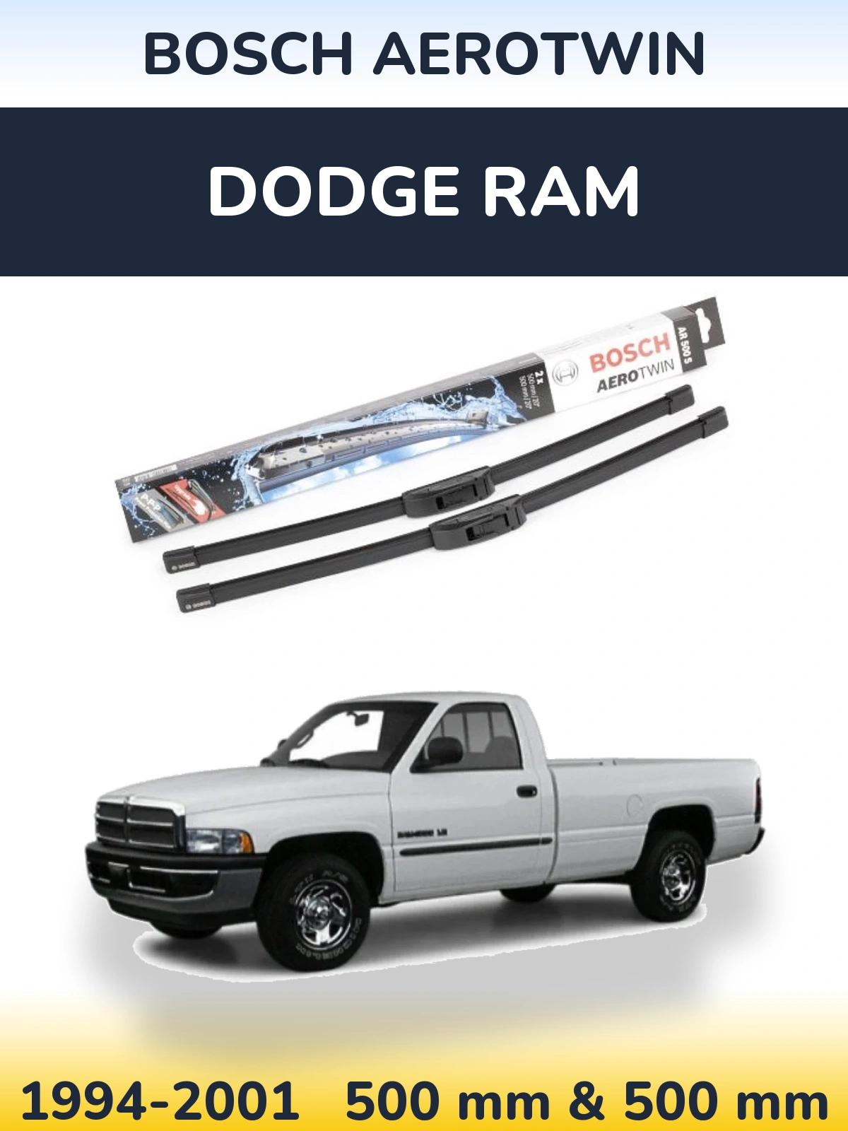 Ștergătoare BOSCH AeroTwin pentru Dodge RAM