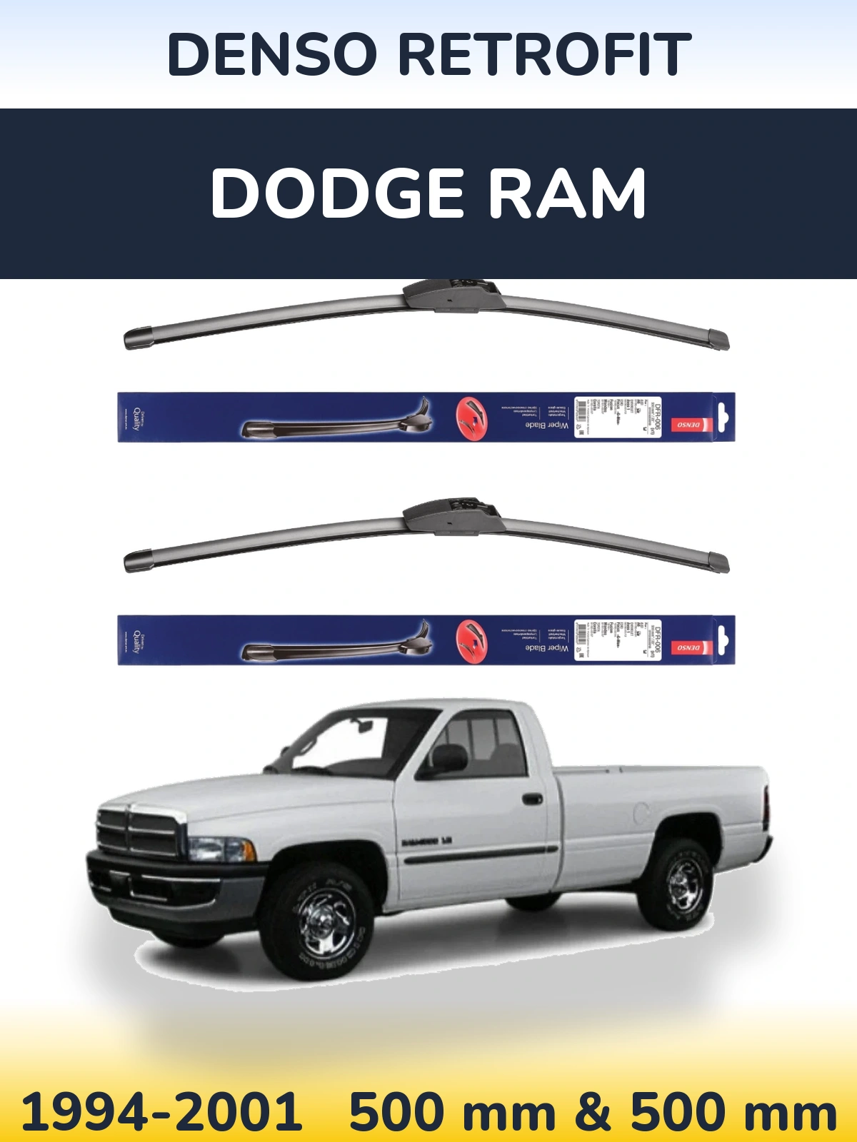 Ștergătoare Denso Retrofit pentru Dodge RAM